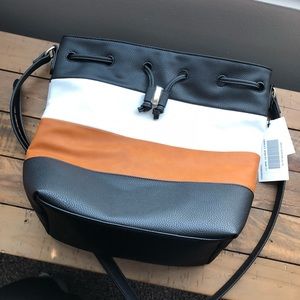 JustFab Leather crossbody bag